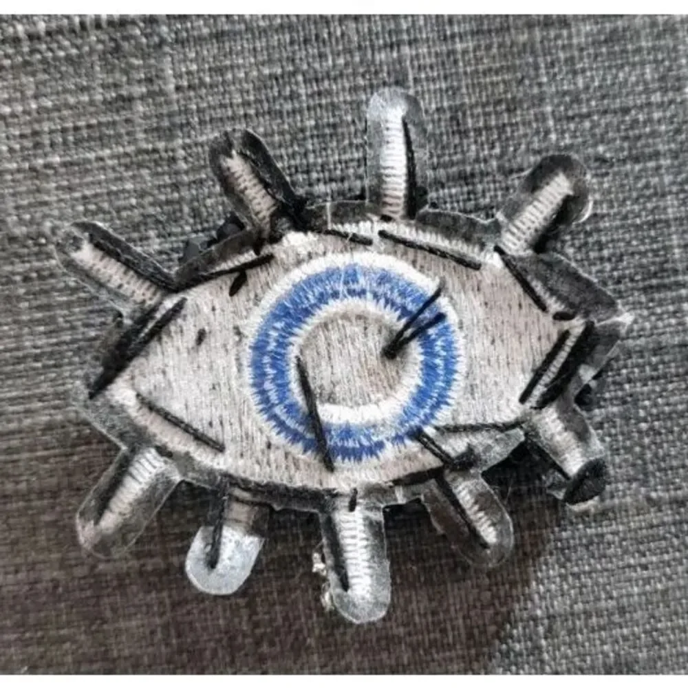 Beaded Rhinestone Eyeball Applique 2
